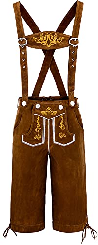 Costume bavarois homme avec bretelles résistant pour célébrer Oktoberfest sans gêne