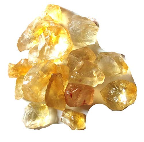 Citrine brésilienne pour illuminer un petit espace de travail gemme brute 150g
