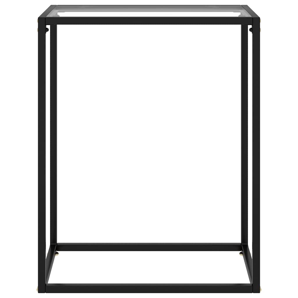 vidaXL Tavolo Consolle Trasparente 60x35x75 cm in Vetro Temperato