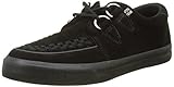 weldadigheid 41 tuk Edelstahl D-Ringe T.U.K. Unisex VLK D Ring Creeper Sneaker Black Suede High-top, 41 EU