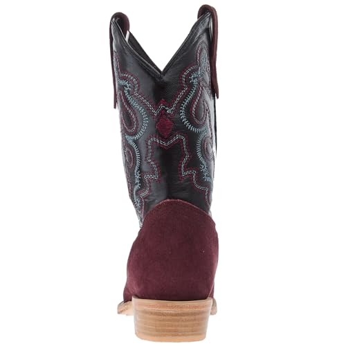 R Youth Rhubarb Rough Out with Black Shaft Cutter Toe Boot3