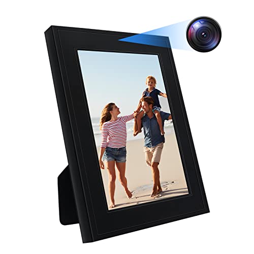 Yadayuki Mini Telecamera Nascosta,Mini Telecamera Spia con Cornice Digitale, Microcamera Spia 1080P HD Spy Cam Videocamera Orologio Visione Notturna Rilevamento di Movimento