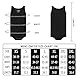 Landofgenie Männer ärmellos Vest Bodysuit Einteiliger Pyjama Baumwoll-Onesie Strampler für Erwachsene Schwarz XL