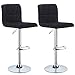 WOLTU® 2X Designer Barhocker Barstuhl Hocker Tresenhocker Leinen Schwarz BH32sz-2