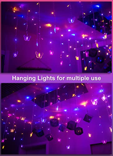Butterfly Fairy Lights for Bedroom Curtain Ceiling Wall Decor USB Plug-in 120 Led 19.7FT Twinkle String Light with Remote, for Toddler Teen Girls and Christmas Decorations - image 7