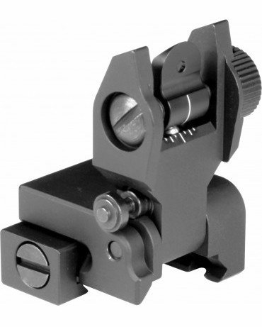 Tacca di mira posteriore abbattibile per AR15 profilo basso - AIM Sports