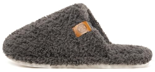 Dokela Women's Cozy Slippers Warm Fuzzy Slippers,Dark Grey,5-5.5 Women by Dokela - Used condition - Image 4