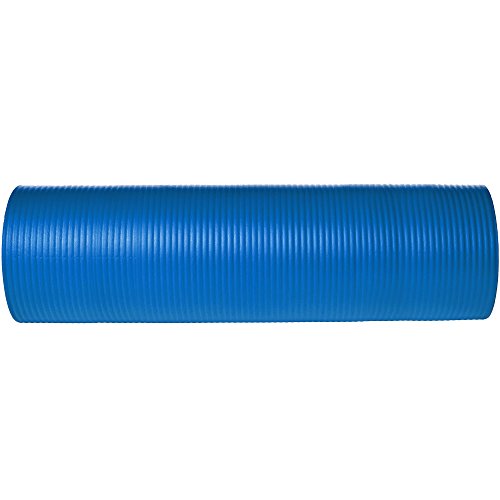 Image of amazon basics foam Bundle- 13Mm Extra Thick Yoga And Exercise Mat With Carrying Strap, Black And 13Mm Extra Thick Yoga And Exercise Mat With Carrying Strap, Blue