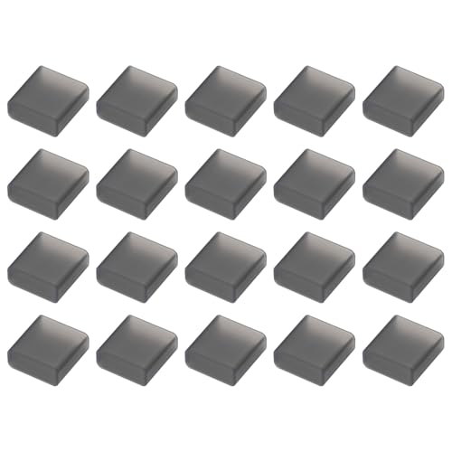 uxcell 20pcs USB 2.0 Port Cap Cover Anti Dust Silicone Protector for USB Male USB Data Cable, Clear Black
