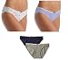 Tommy Hilfiger Classic Cotton Logo Bikini Panty - 4 Pack Assorted (Large, Navy-Gray- Assorted Prints)