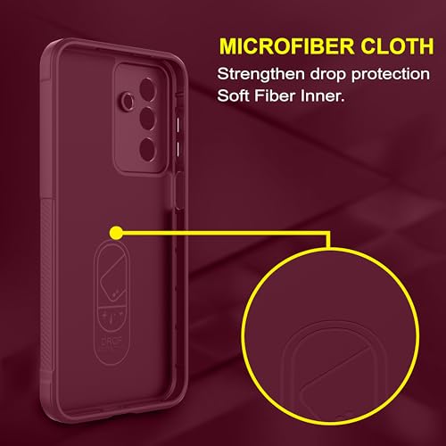 Image of amazon basics Back Case Cover for Samsung Galaxy M36 5G | Compatible for Samsung Galaxy M36 5G Back Cover | Liquid Silicon Magic Case with Camera Protection | Plum