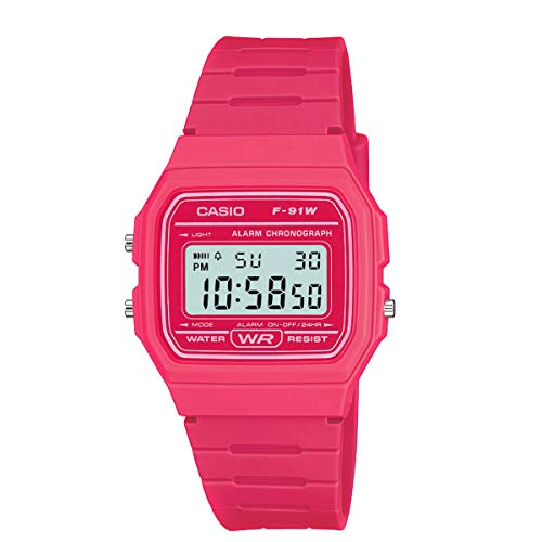 Genere: Unisex Reloj casio digital fucsia orologio Donna F-91WC-4AEF