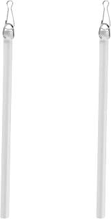 2PCS Curtain Pull Wand,17In Invisible Clear Acrylic Curtain Pull Rod Stick