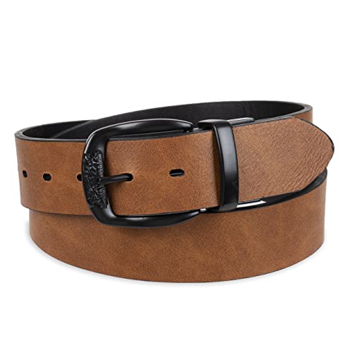 Image of Levi's Leather Men's Levis 40Mm Reversible Belt With Brushed Silver Buckle