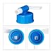 Relaxdays Plegable Set de 4, Angular, agarradero, con Grifo, 5l, bidón Agua...