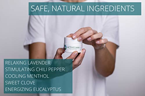 Annabis ACTIVECANN Organic Vegan Joint & Muscle Menthol Balm with Organic Hemp - Relief & Recovery for Neck, Shoulders, Elbows, Back, Knees, Ankles, Muscles, and Joints - Image 5