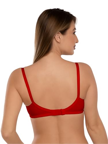 Image of Daisy DEE Women's Cotton Seamed Non-Wired Regular Straps Full Coverage Non-Padded Bra - NSHTL