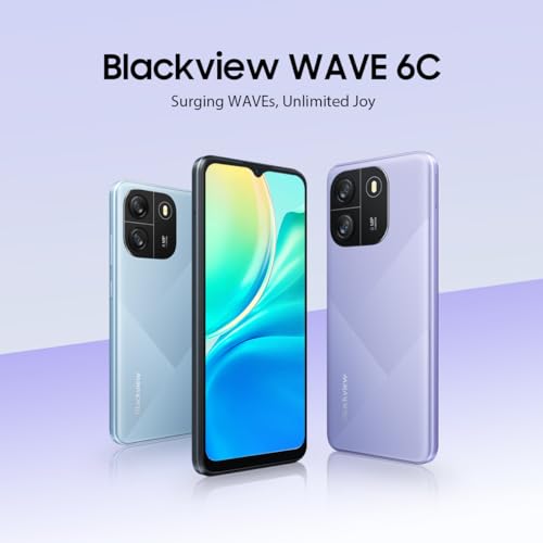 Blackview Wave 6C 4G Smartphone Débloqué 6 5’’ HD+ Octa Core 4GB+ 1TB SD Externe 5MP+8MP Batterie 5100mAh Android 13 Téléphone Portable Dual SIM Haut Parleur Smart K Box GPS - vue 2