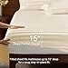 BEDELITE Satin Sheets Full Size, Luxury Jacquard Striped Beige Bedsheets Set with Elastic Corner Straps, Similar to Silk Sheets Set 4 PC with 1 Deep Pocket Fitted Sheet, 1 Flat Sheet, & 2 Pillowcases