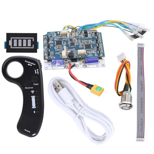Hominas Elektrisches Skateboard ESC Kit, 430W 36V Fernbedienung Elektrisch Longboard Controller Dual Drive Hub Motor 10S Steuerplatine Elektroroller Zubehör