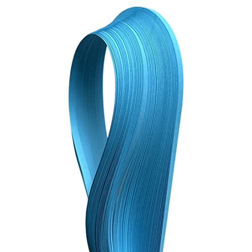 ODETOJOY Quilling Papierstreifen, Meeresblau, 3 mm, 5 mm, 10 mm – 53,3 cm Länge