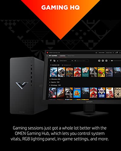 Image of HP Victus 15L Gaming Desktop - 12th Gen Intel Core i5-12400F, 2.50 GHz - 8 GB SDRAM, 512 GB M.2 SSD - NVIDIA GeForce RTX 3050 - Windows 11 Home, Wi-Fi 6 & Bluetooth, 9 USB Ports (TG02-0021, 2022)