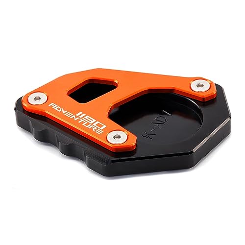Plaque support béquille moto 1090 Adv élargisseur CNC anti-enfoncement pour sol meuble