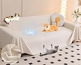 Loiion Protector Funda Sofa Cómodo y Suave, Antideslizante Antimanchas Fundas Protectora de Sofá Beige 300x180cm