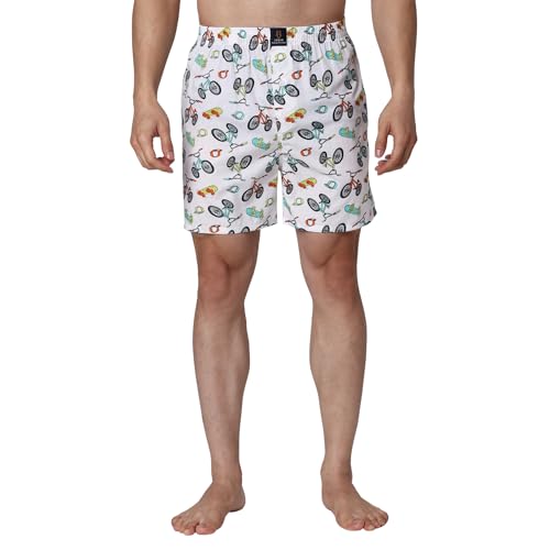 Image of Urban Scottish Ultra-Comfortable Men's Boxer Pants (Pack of 3) - 100% Cotton Material with A Stylish Print - Soft and Stretchy Elastic Waist Band - Dynamic Movement and Hardwearing Stitching