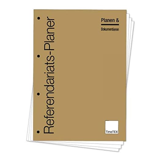 TimeTEX Referendariats-Planer A4, lose Blatteinlage | 6 Monate, neutraler Kalender, Lehrerplaner für Lehramtsanwärter & Referendare | Flexibles Schulhalbjahr