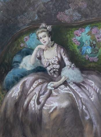 Lienzo Portret Damy de Józef Wodzinski cuadro moderno de 60x90cm para regalo de inauguración
