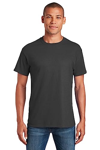 Gildan Men's Heavy Cotton T-Shirt, Style G5000, Multipack, Charcoal (10-Pack), Large #TOP1