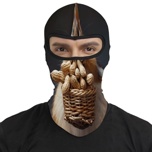 Pasamontañas para Hombre y Mujer con Estampado de Ardilla, Mascarilla Facial Térmica para Clima Frío, Equipo para Motocicleta, Máscara de Esquí para Invierno miniatura 2
