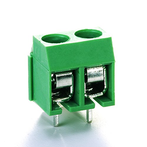 Massmall 30Pieces 2 Pin 5Mm Pitch Pcb Mount Screw Terminal Block Connector 250V 8A(Green) #TOP2