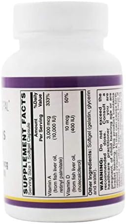 BariatricPal Vitamina A y D 10000 UI/400 UI Softgels miniatura 4