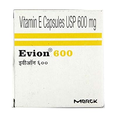 10 Capsules Evion Vitamine E Merck - Pour Peau, Ongles Et Cheveux - Péremption Décembre 2026