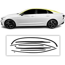 BOGAR TECH DESIGNS for Kia K5 2021-2026 Side Window Chrome Delete – Precut Vinyl Trim Overlay, Gloss Black Blackout Appearance