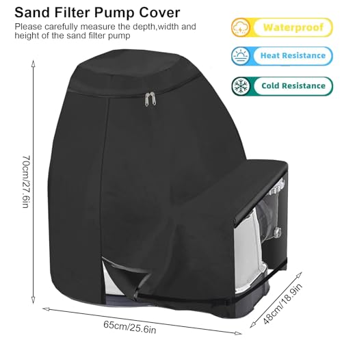 Pool Pump Cover, Pump House for Pool Pump, Pool Pump Cover, Sand Filter System Cover, Pool Pump House, Pool Pump Cover (14-16 Inches) - Image 3