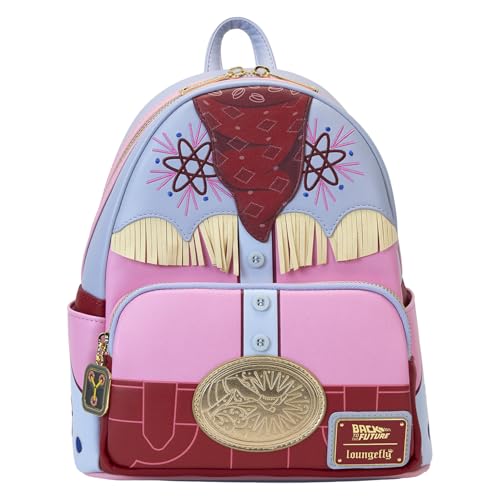 Sac à dos Loungefly Retour vers le futur 40 ans mini sac rétro en simili cuir pour collectionneur