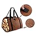 Gucagle Canvas Wood Carrier, 80kg Load Bearing Water - Proof Spacious Capacity Firewood Carrier, Wood Carrying Bag with Handles for Easy Transport Carrying and Timber Stove Accessories