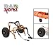 RAD Sportz Kayak Trolley Pro Premium Kayak Cart with NO-Flat Airless Tires 150 LB Capacity Orange with Free Mesh Carry Bag