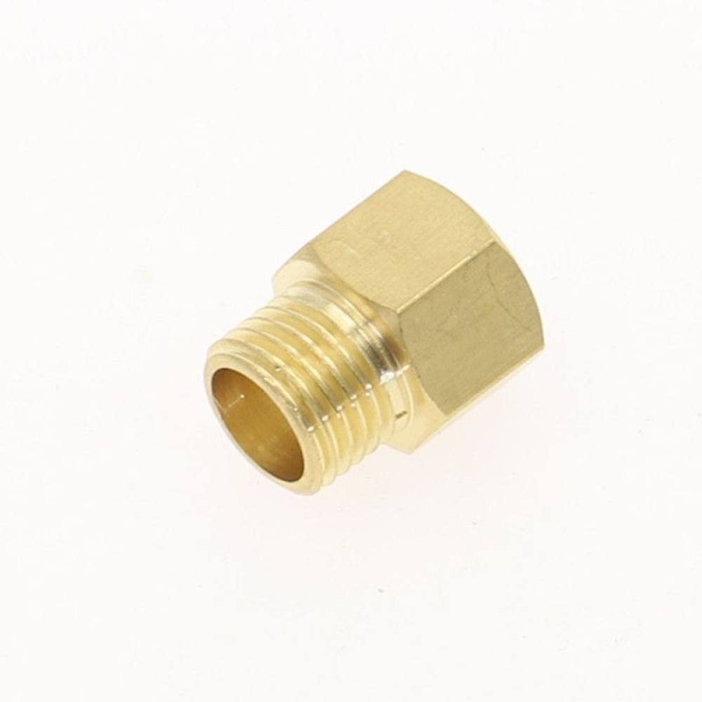 Ricoda Men's Copper Brass Joint F/M 1/8" 1/4" 3/8" 1/2 Bsp M10x1 To Fe Thread Brass Pipe Connectors Coupler Adapter Threaded Fitting,Dn10 (3L8),Dn10 Fe (3L8)