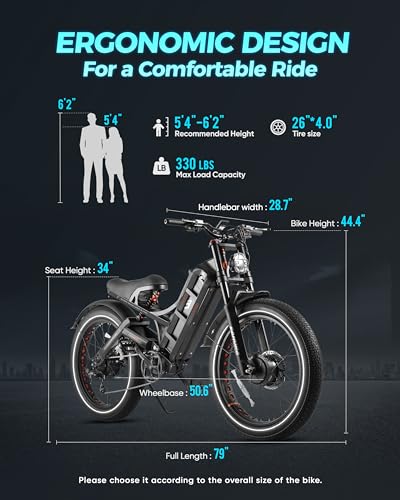 Image of 2026 eAhora Romeo Pro 3 /2 52-46 Mph Electric Bike for Adults, 6000W /4000W /2500W Dual Motor Ebike 60V 80Ah /52V 70Ah Battery 235+Miles Long Range, 26*4.0 inch /20*4.5 inch Fat Tire, Full Suspension, All Terrain