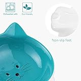 Navaris Futternapf Set 2-teilig für Katzen - 2X Keramik Napf rutschfest - Fressnapf Katzennapf spülmaschinenfest - Wasser Nassfutter Trockenfutter