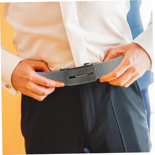 Men's Ratchet Belt Stretchable Automatic Buckle Belt Nylon Braided Golf Reversible Dress3