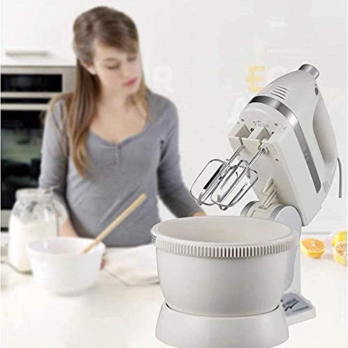 SMSOM Handmischer elektrischer, Handheld-Elektromischer mit einfacher Auswurftaste, 2 Schläger + 2 Teighaken und… – Bild 3