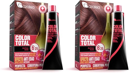 ALEA - Tinte Pelo Mujer - Color Total - Nº 6.25 - Color Avellana - Coloración Permanente en Crema - Aceite Argán y Tsubaki - Cobertura Total de Canas - Aclara 3 Tonos en Cabellos Naturales