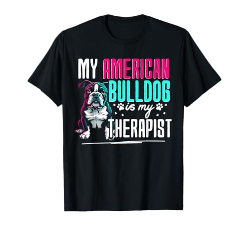 American Bulldog Dog Mom Pet Lover Puppy Geschenk für T-Shirt