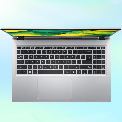 Acer Aspire Lite15 Laptop, 15.6" FHD IPS Display, Intel Core 3, 8GB DDR4 RAM, 512GB SSD, Copilot AI Key, Up to 12.5-Hour Battery Life, HD Webcam with Privacy Shutter, Win 11 H in S Mode, Light Silver - 1