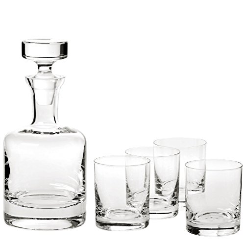 European Lead-Free Crystal Decanter & Glass Set